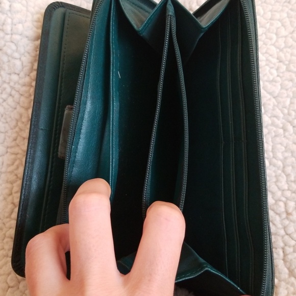 Green marbled wallet in excellent condition - Picture 7 of 8